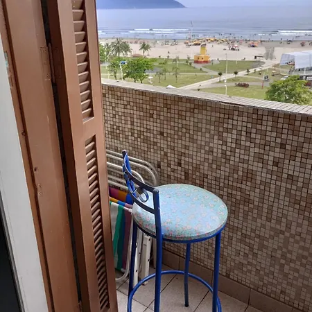 Frente Para O Mar Praia Do Itarare Com Sacada Ampla E Perto De 4 Mercados Capacidade Para Ate 9 Pessoas Check In Ate As 22 Hrs Equivalente A 3 Quartos Perto De Varios Mercados Check In Ate As 22Hrs Sob Condicoes Especiais Andar Alto E Com Gde Confort São Vicente Exterior photo